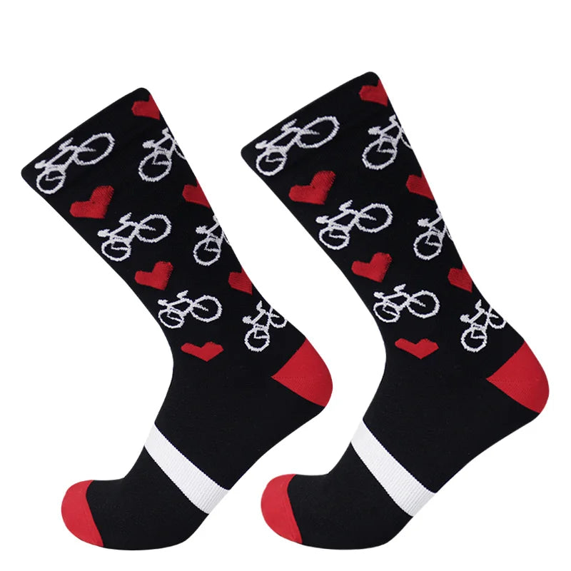 Professional Competition Compression Cycling Socks For Men And Women