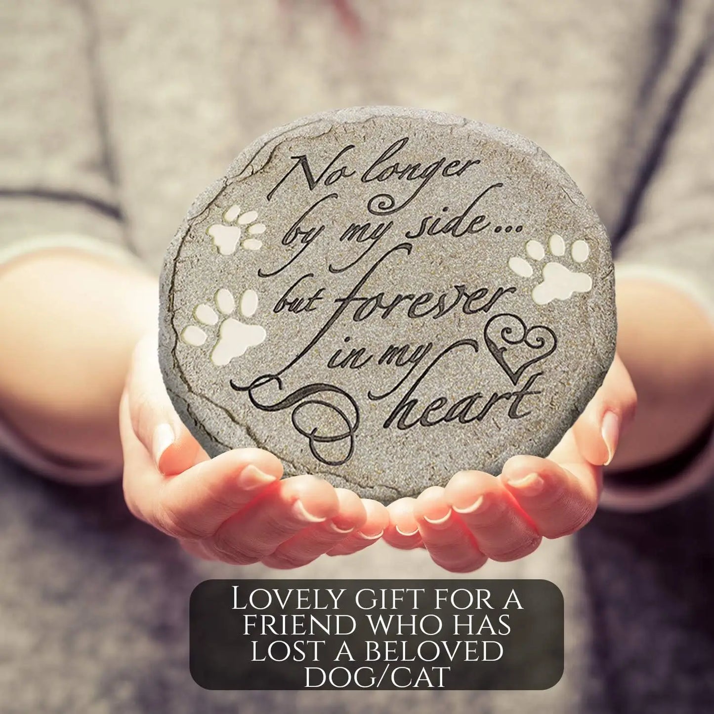 Waterproof Weatherproof Pet Memorial Stone For Cats And Dogs