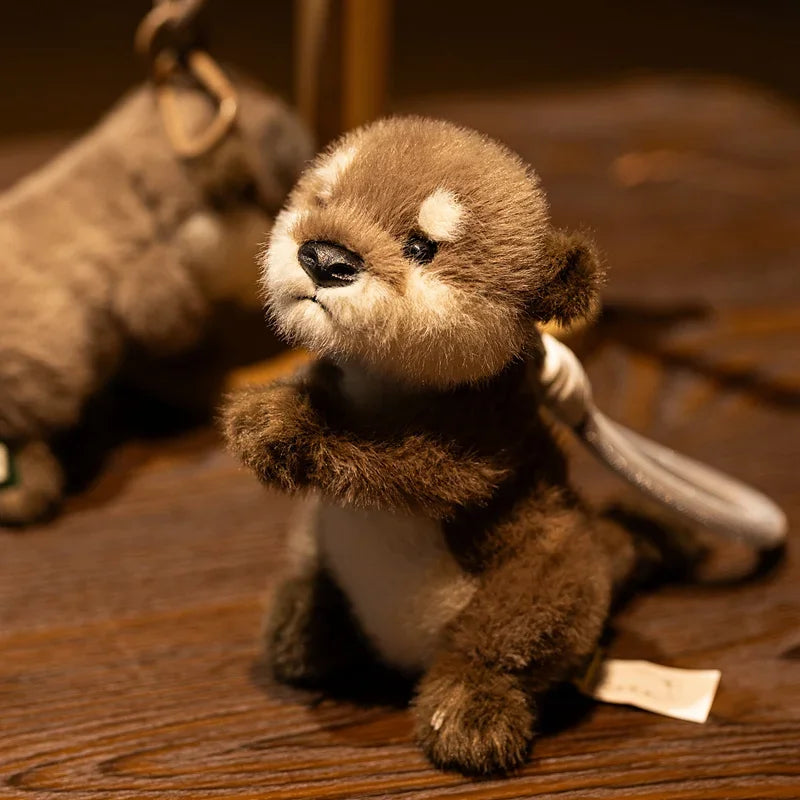 Soft Otter Plush Keychain Pendant For Bags And Gifts