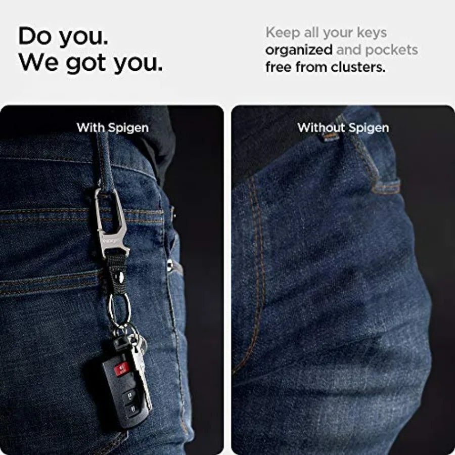 Spigen Life Carabiner Key Ring Clip Bottle Opener Keychain