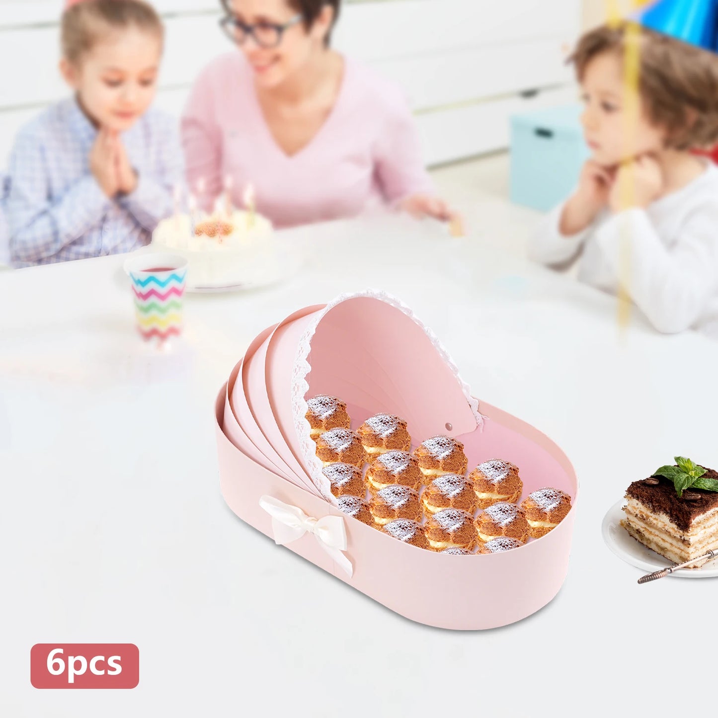 Bymaocar Cradle Gift Box Set 6 Piece Baby Shower Favor