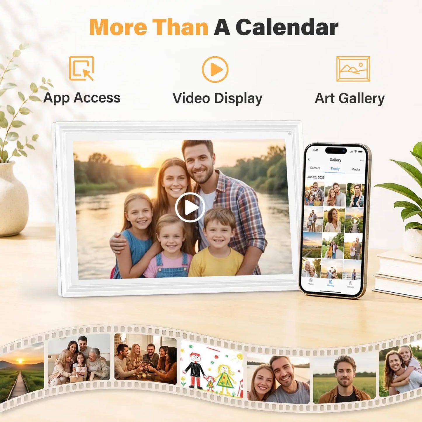 Smart Wall Calendar With Voice AI Touch Screen For Scheduling