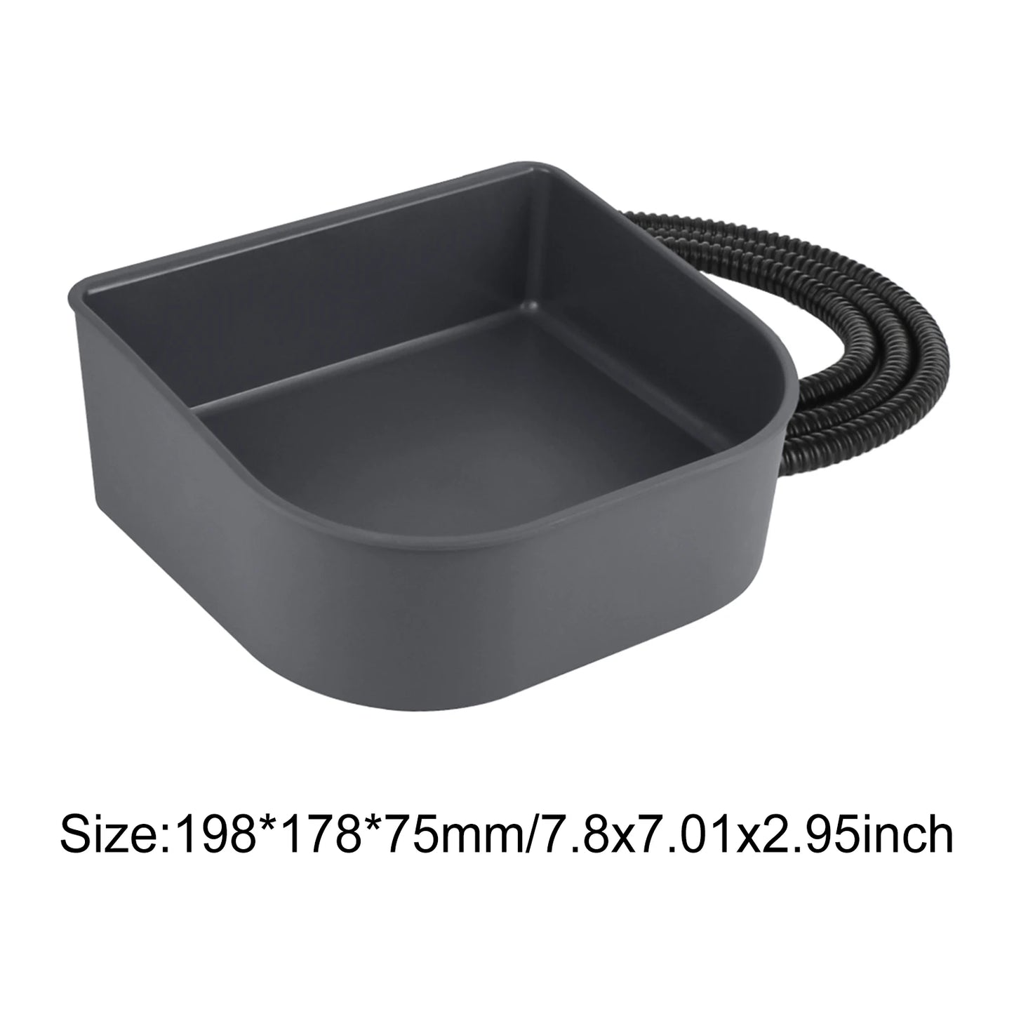 Plastic Heated Water Bowl 1L Hanging Pet Water Bowl for Dogs Cats Rabbits All Breed Sizes