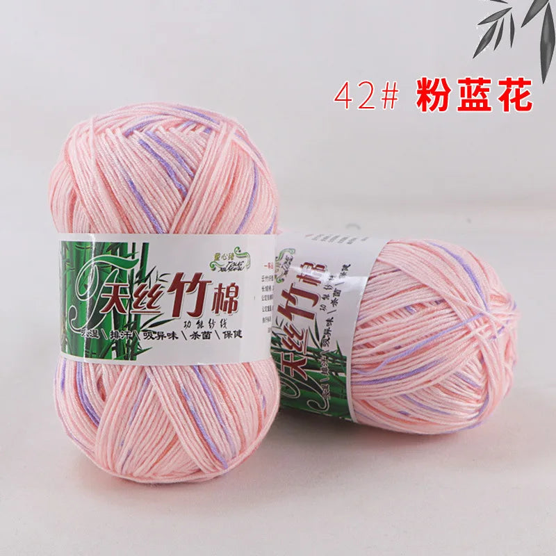 Cotton Bamboo Blend Yarn Hand Knitting Crochet DIY Sweater Dolls