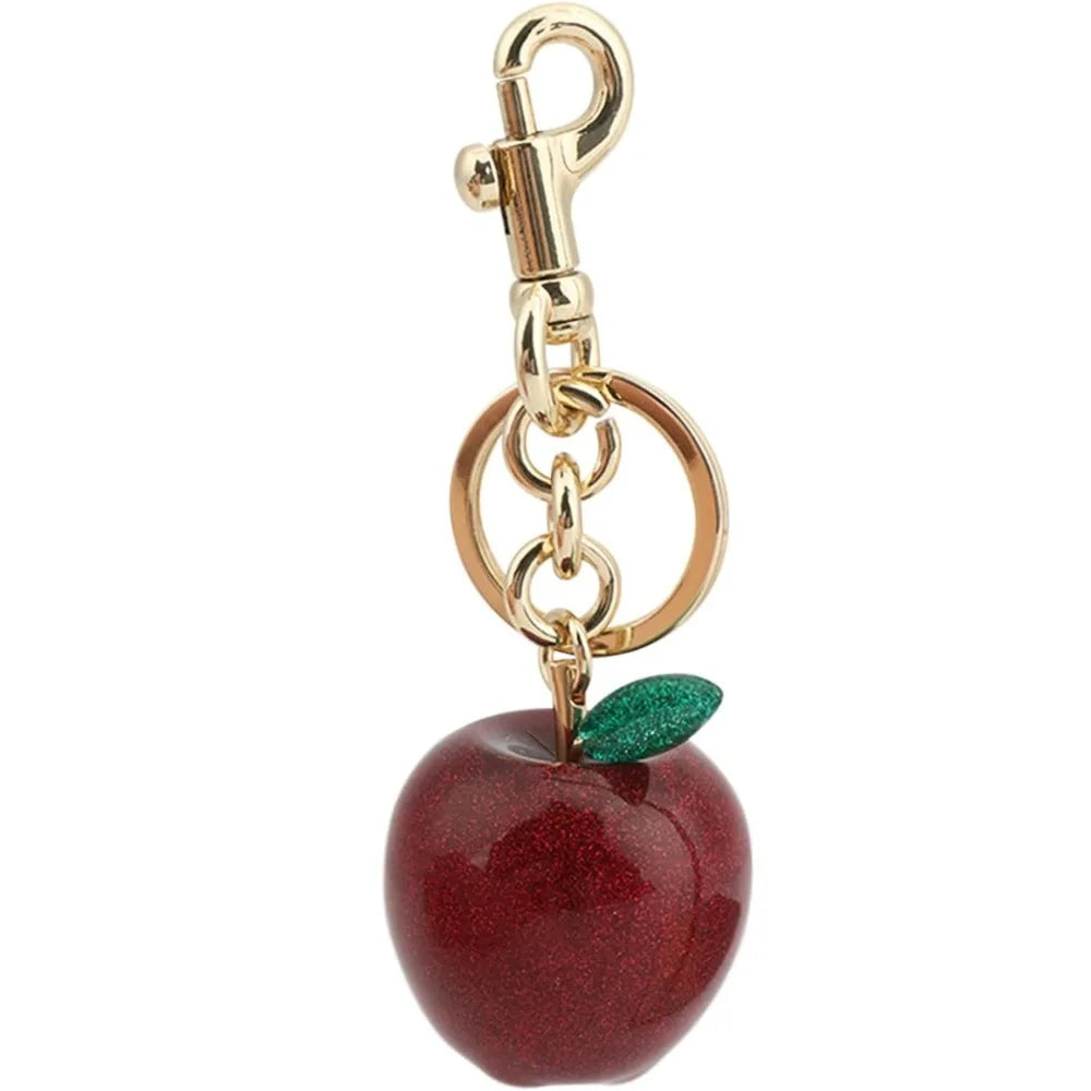 Cute Crystal Bag Charm With Metal Handbag Keychain Pendant