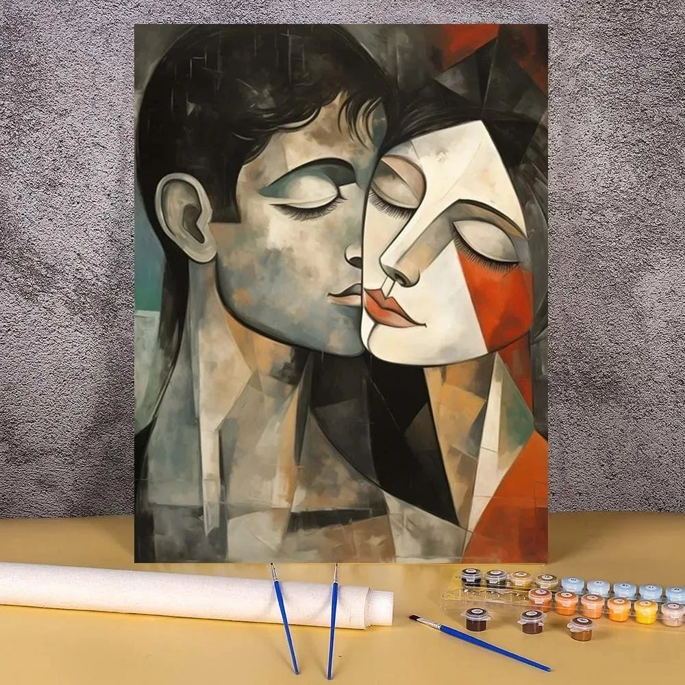 Adults Digital Oil Painting By Numbers DIY Kit Frameless
