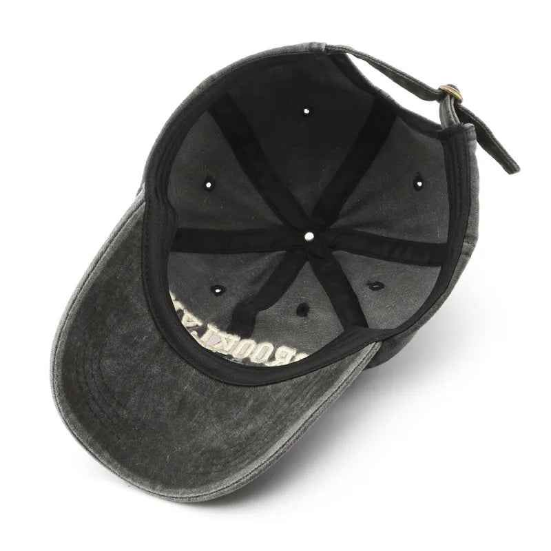 Retro Brooklyn Letter Embroidery Baseball Cap Unisex Cotton Adjustable Hat