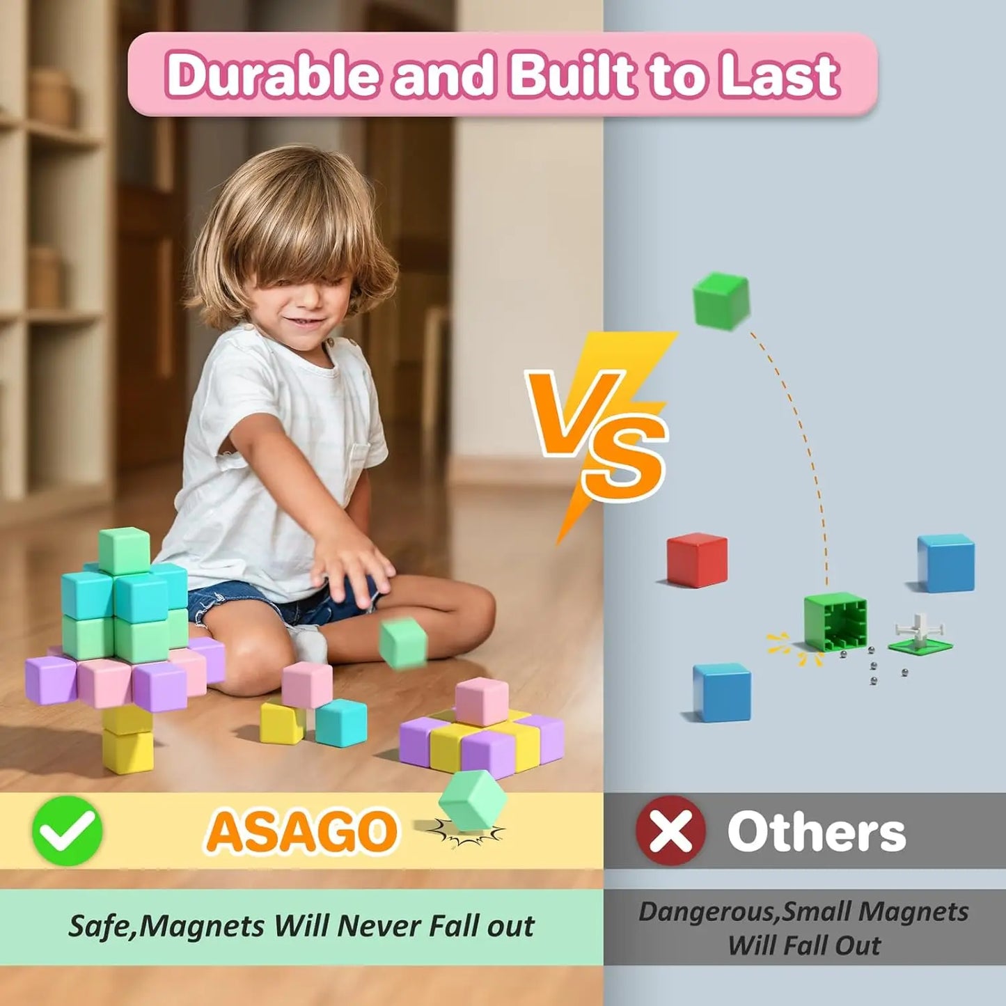 Magnetic Building Blocks Educational STEM Toys for Kids