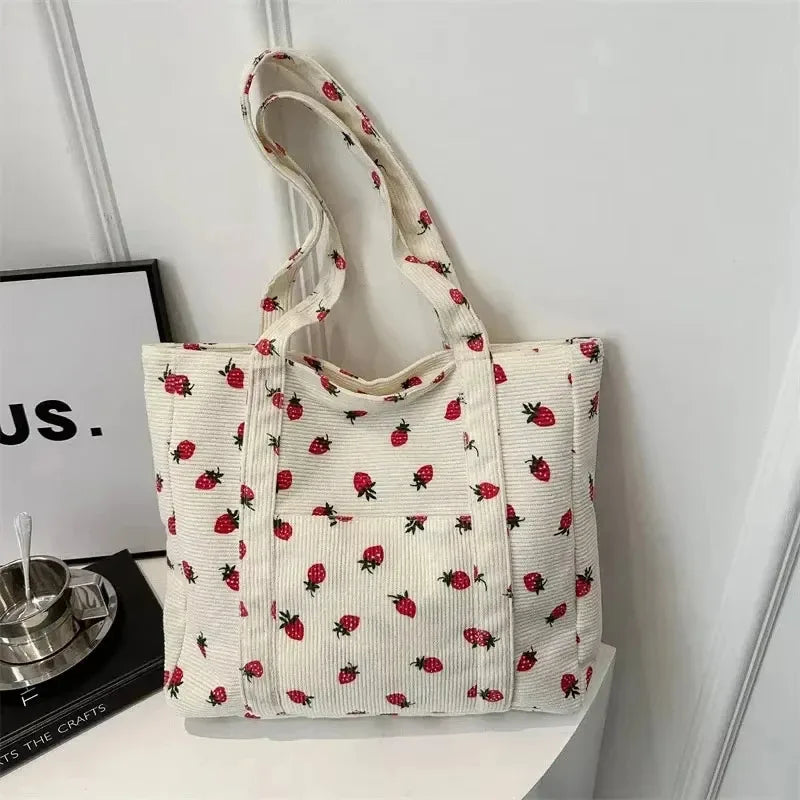 Women Polyester Bucket Bag Beach Fashion Tote Shoulder Handbag Versatile