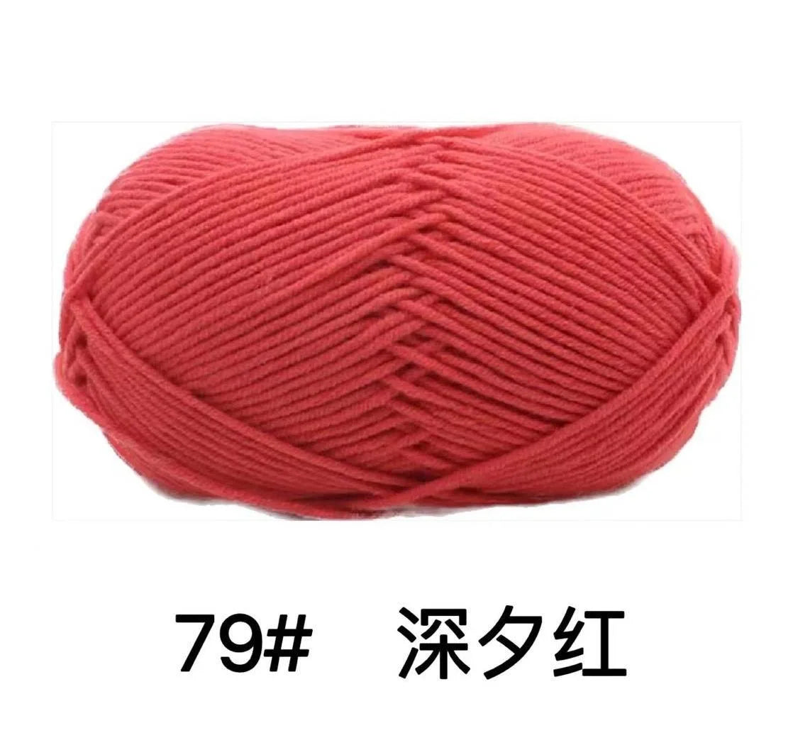 Milk Cotton 4 Ply Yarn For Crochet And Knitting Crafts