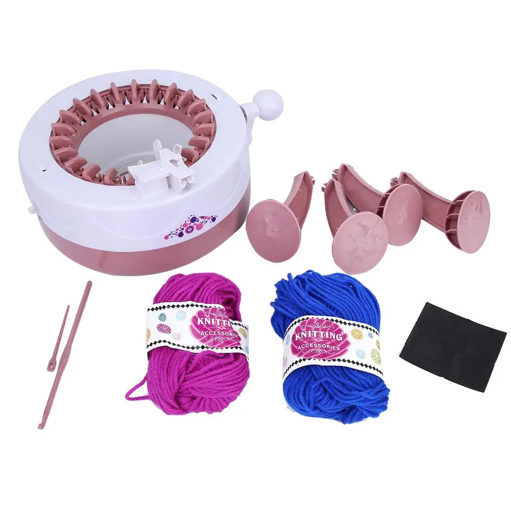 DIY Plastic Hand Knitting Sewing Machine Weaving Toy 22 Needles