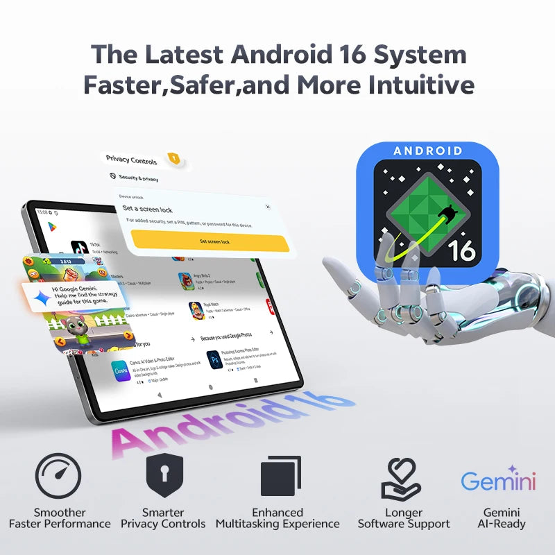 SVITOO Android Tablet With Unisoc T615 16GB RAM 128GB ROM