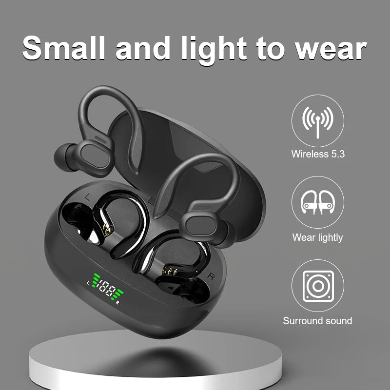 SHUKE 9D HiFi Bluetooth Earbuds Wireless Earphones With EarHook