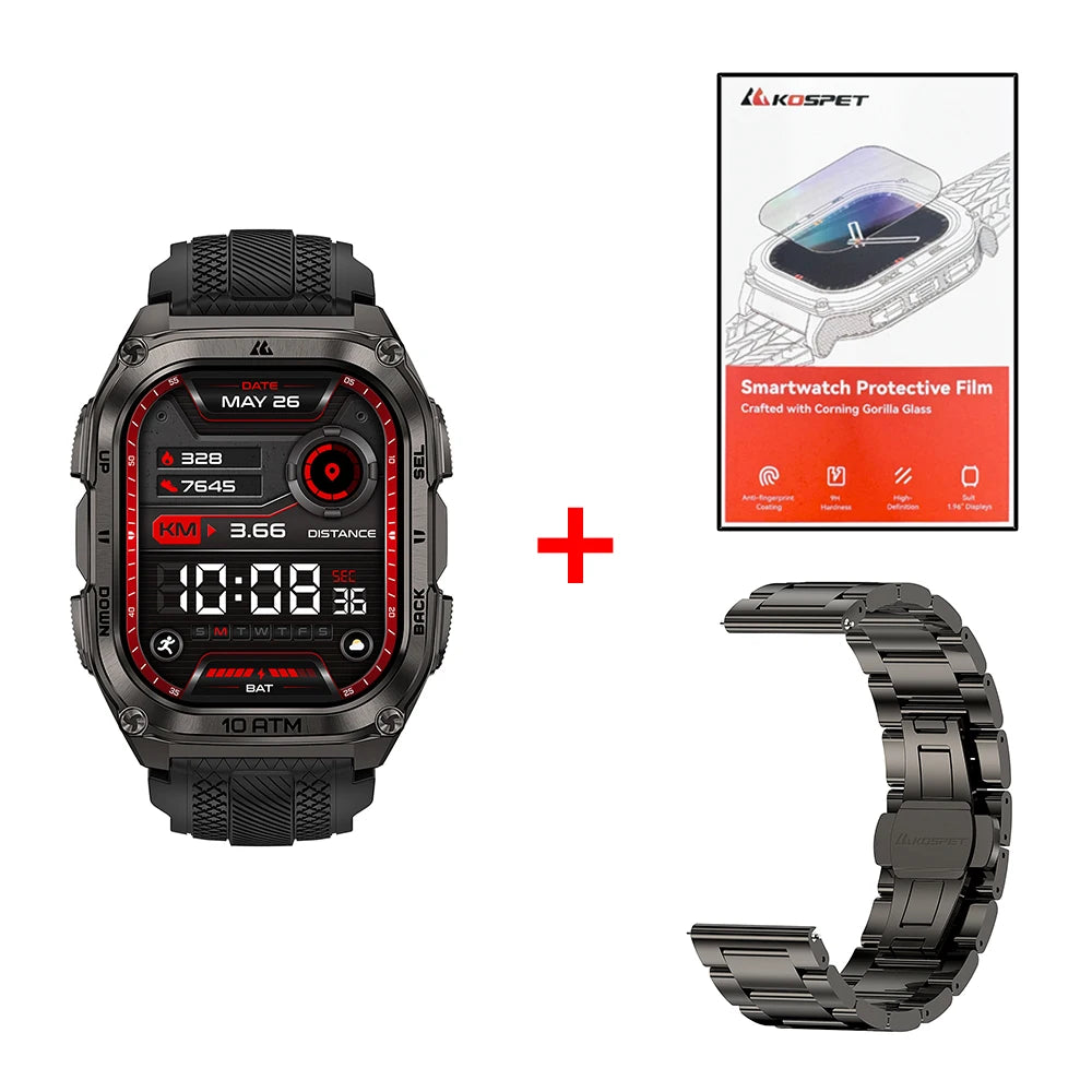 KOSPET Tank M4 Smartwatch GPS Offline Maps 10ATM Waterproof