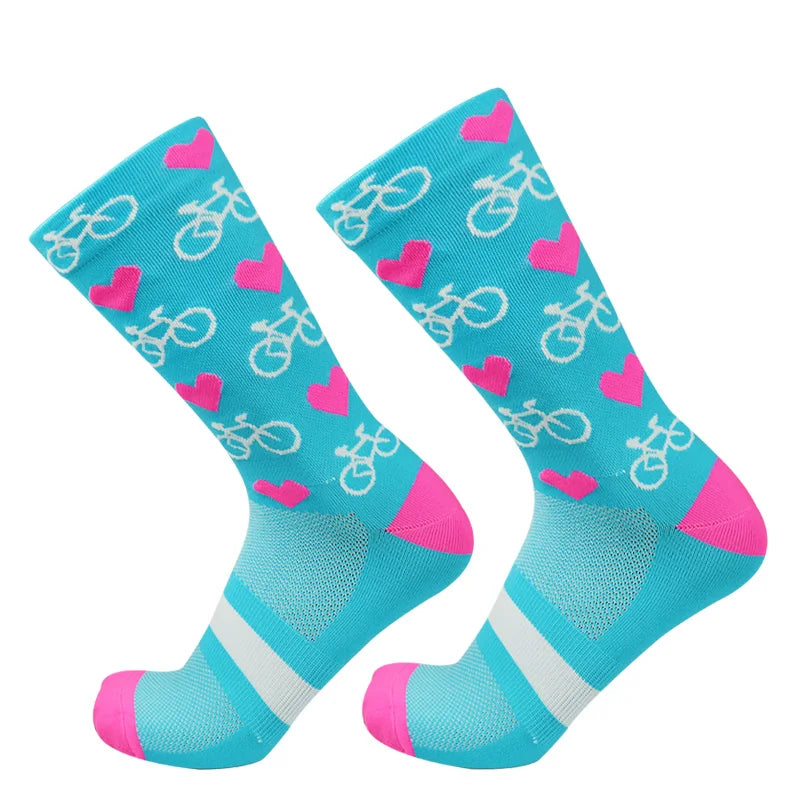 Professional Competition Compression Cycling Socks For Men And Women