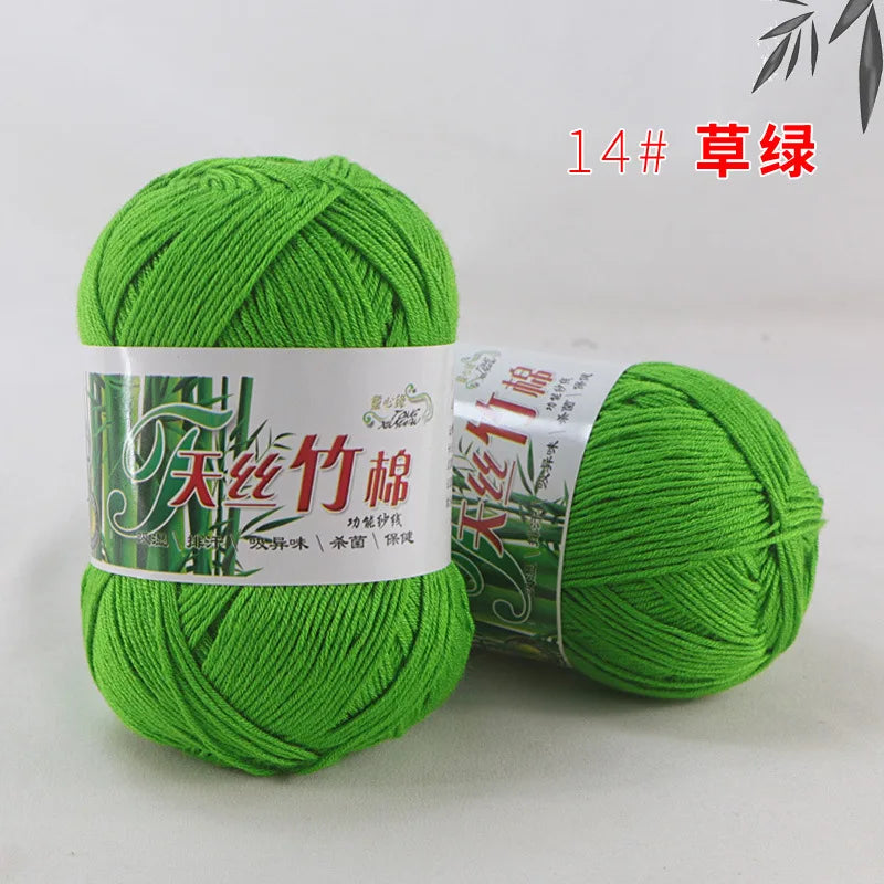 Cotton Bamboo Blend Yarn Hand Knitting Crochet DIY Sweater Dolls