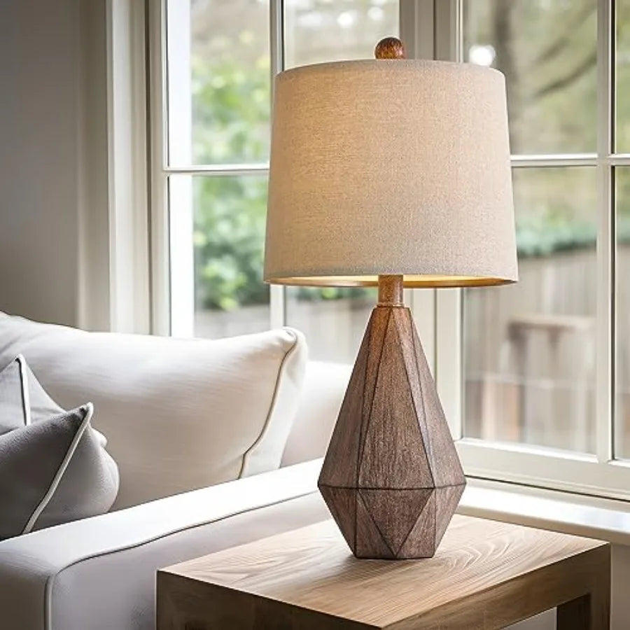 Retro Farmhouse Table Lamp Set of 2 for Living Room