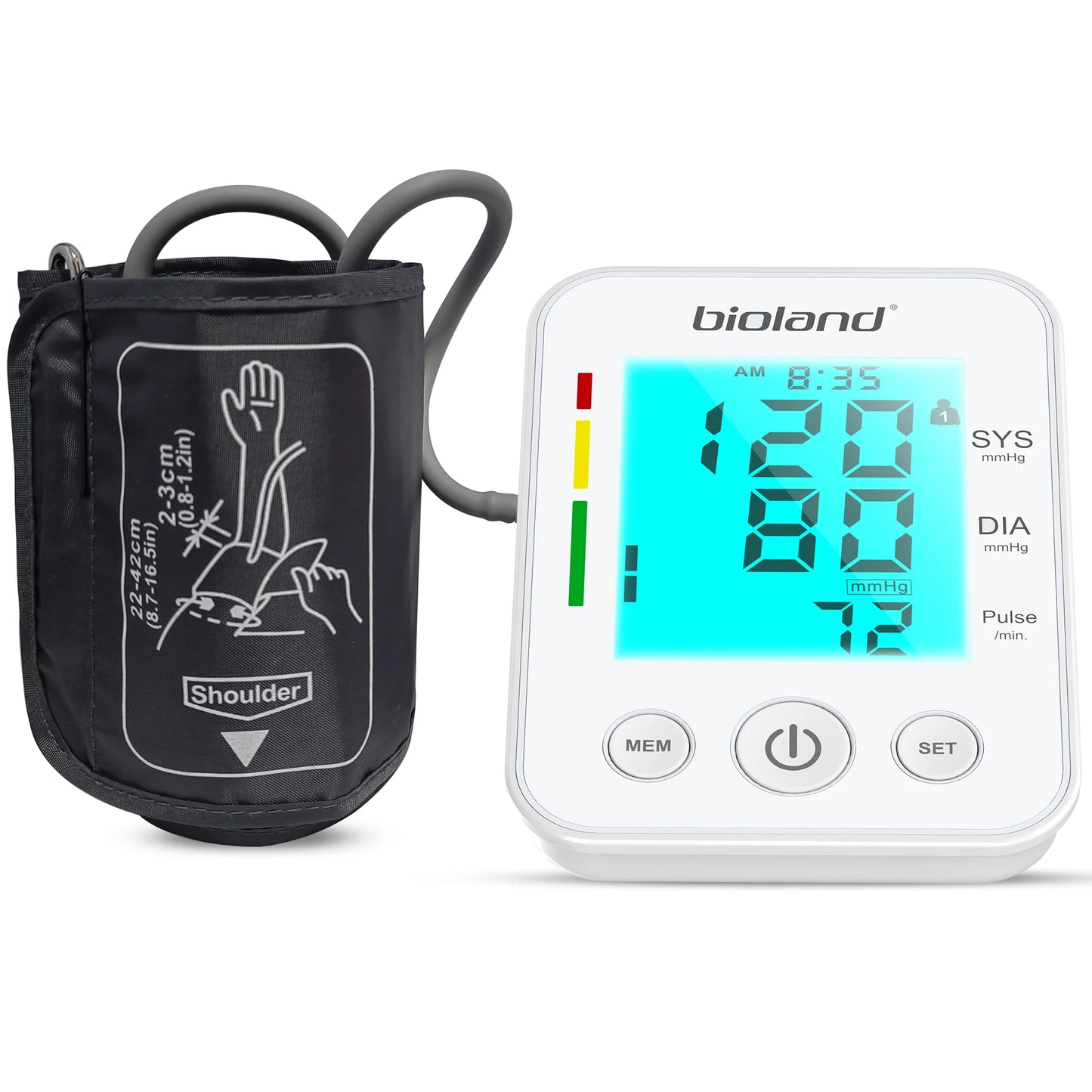 Bioland Upper Arm Sphygmomanometer Blood Pressure Measurement Automatic Digital Device