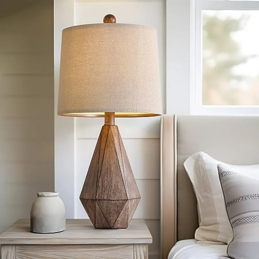 Retro Farmhouse Table Lamp Set of 2 for Living Room