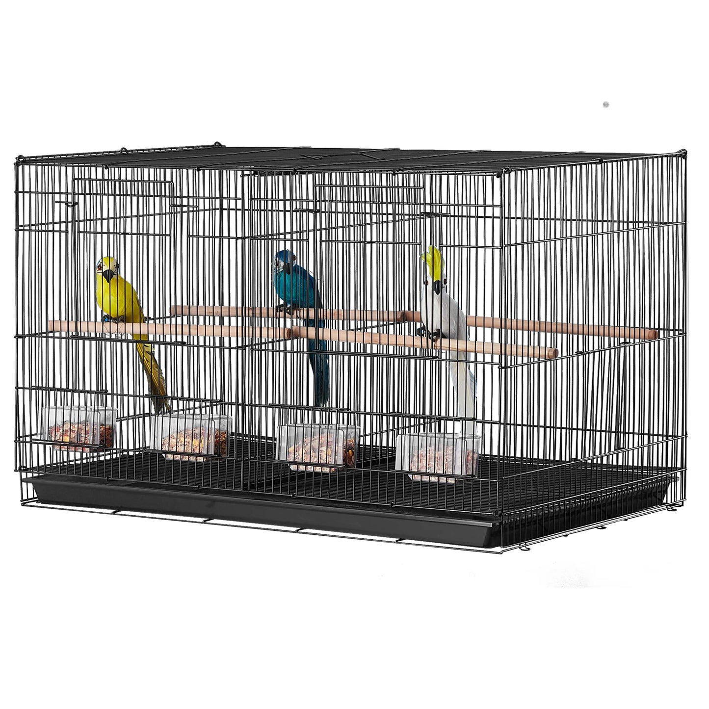 SucceBuy Flight Bird Cage Stackable Divider For Small Birds