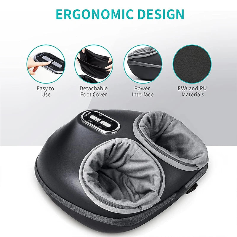 Nekteck Foot Massager - Heating Therapy With Air Compression Shiatsu Kneading For Deep Muscle Relaxation