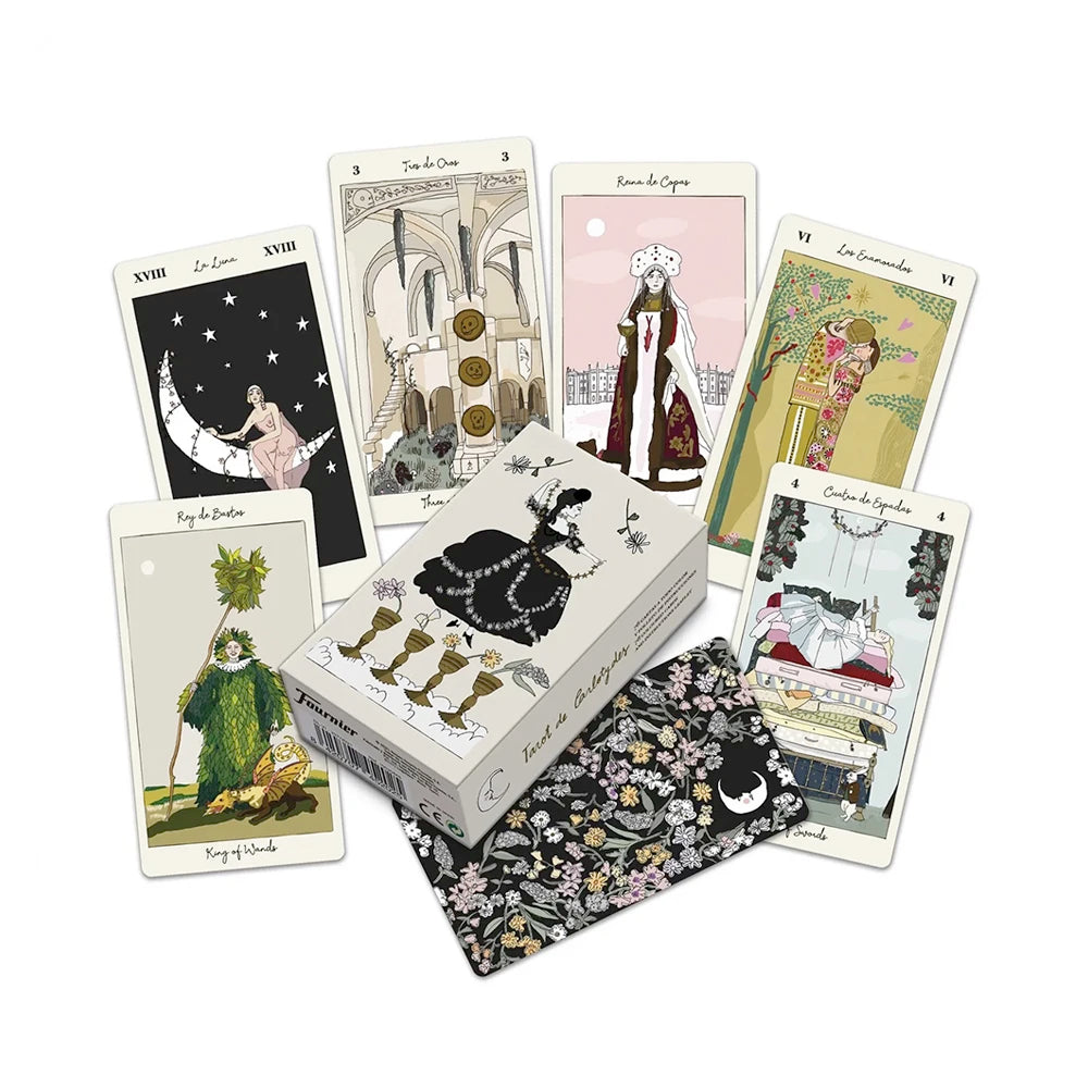 Tarot De Carlotydes 78 Card Deck Vintage Gothic Artwork