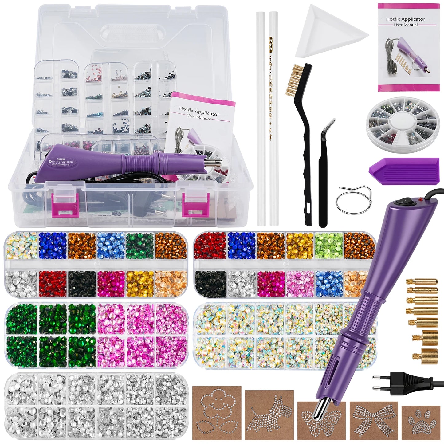 Hotfix Rhinestone Applicator Tool Kit For Clothes And Fabric Crafts