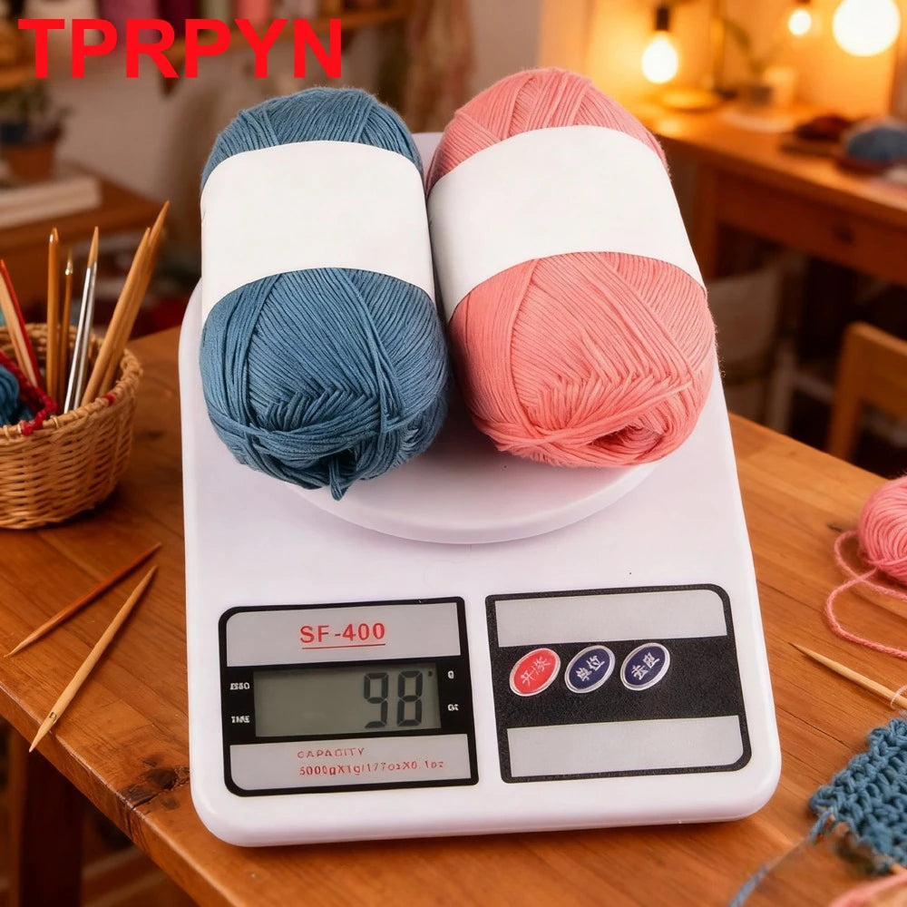 Cotton Bamboo Blend Yarn Hand Knitting Crochet DIY Sweater Dolls