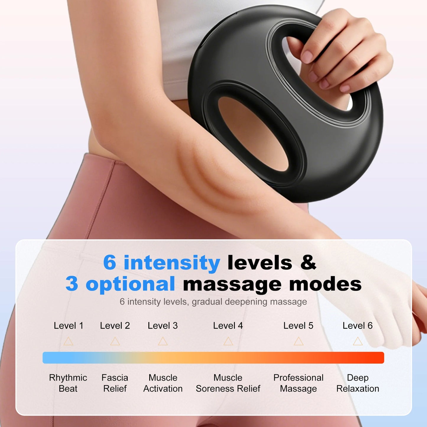 Leercon Portable Mini Fascia Ring Massager For Muscle Relief