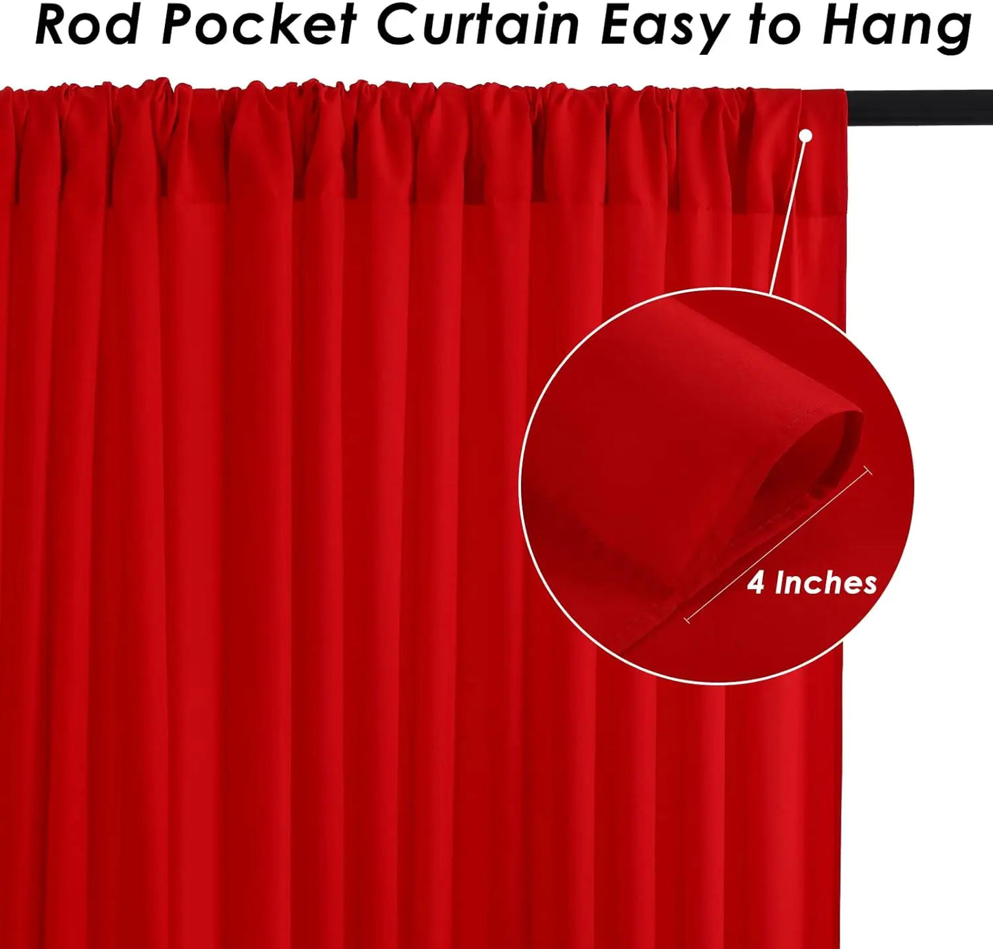 Hign-concerned Wrinkle Free Backdrop Curtains For Weddings And Parties