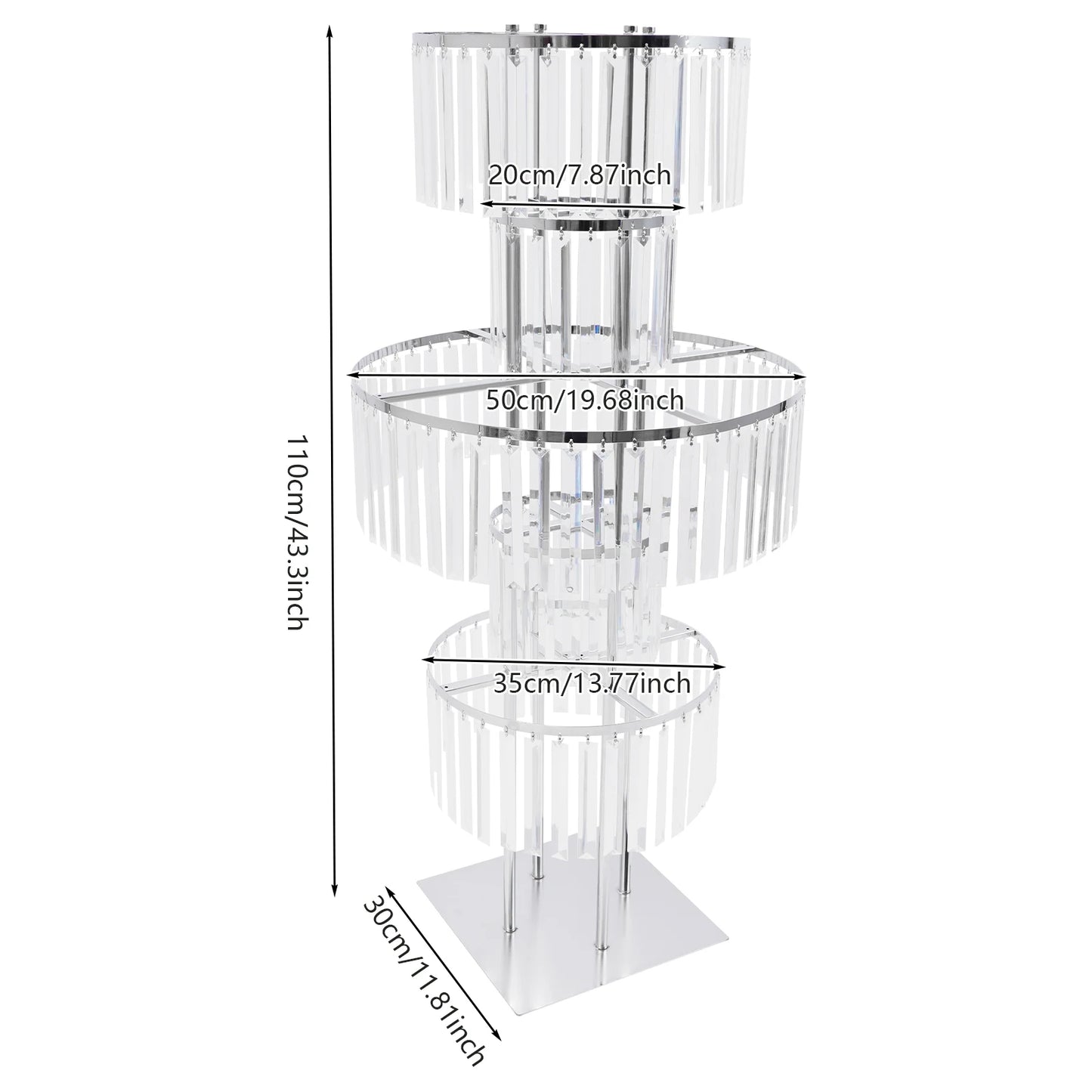 5 Tier Wedding CenterpieceShowcase ArrangementSet FlowerDisplay Stand AcrylicIron VaseHolder Decor