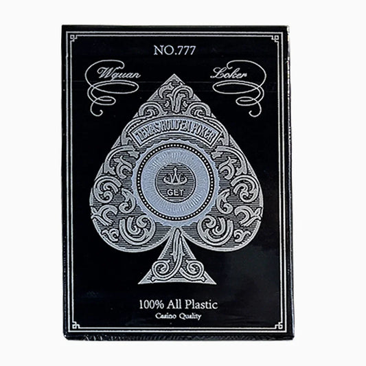 Durable Waterproof PVC Playing Cards with Gold Silver Edges Large Character Deck for Fun Parties Competitive Multiplayer Games