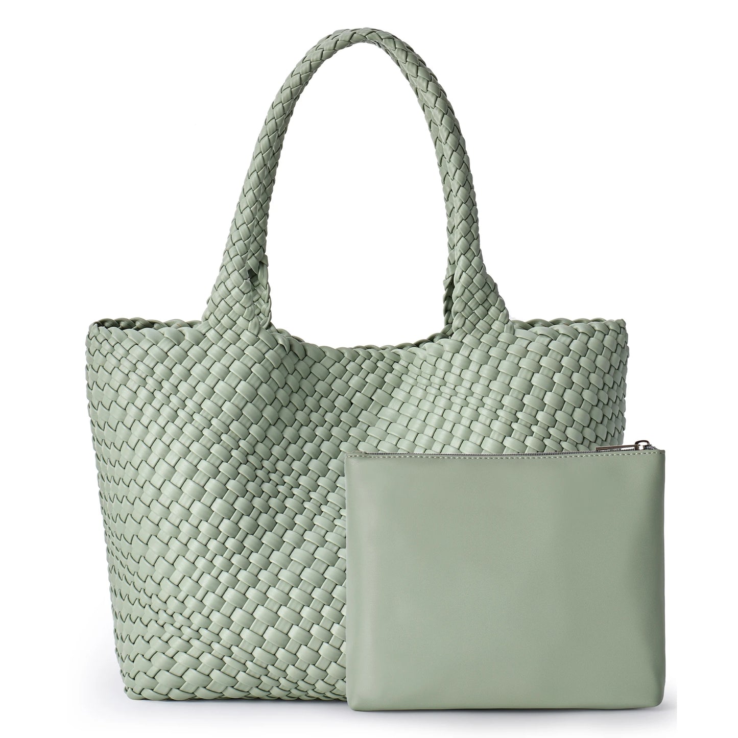 Woven Tote Bag For Women Handmade Soft Braided Purse