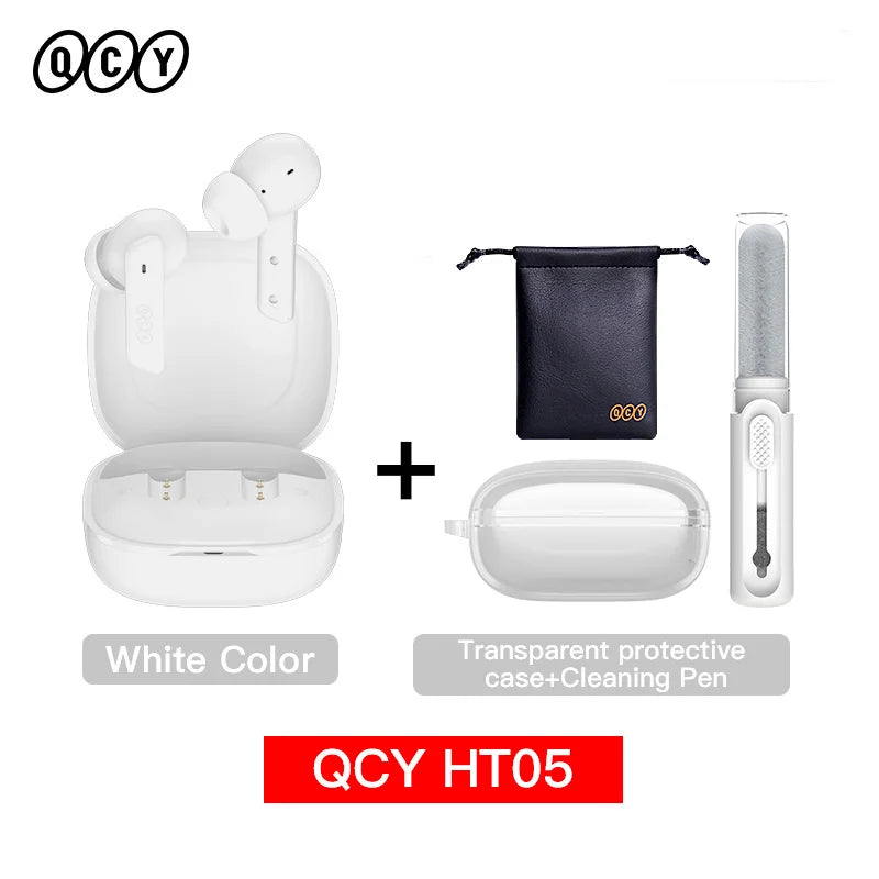QCY HT05 ANC Wireless Earphones Bluetooth 5.2 ENC HD Call