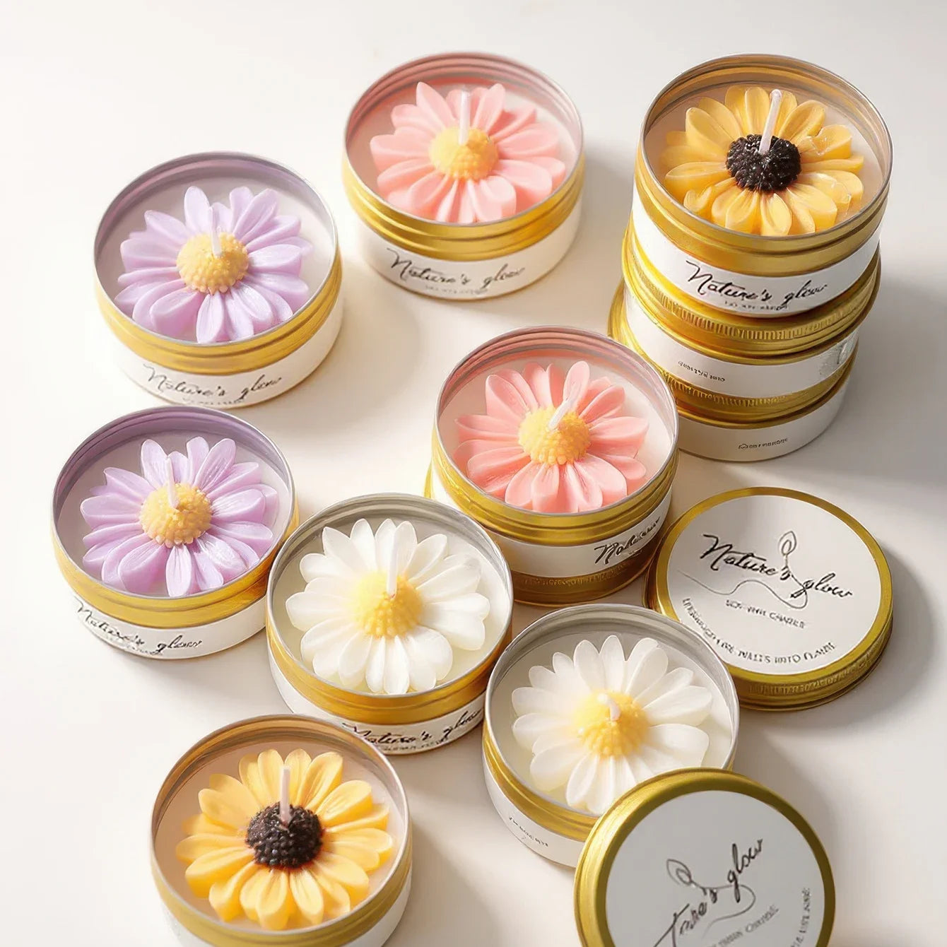 Chamomile Scented Soy Wax Candle Tin For Bedroom Decor