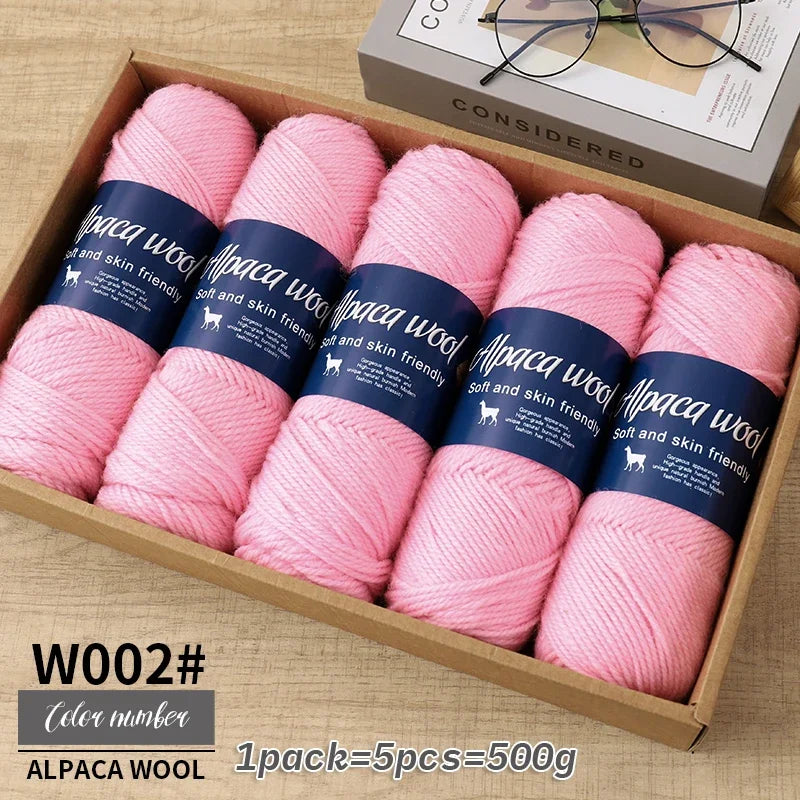 Sichuan Alpaca Wool Yarn Blended Ring Spun Hand Woven For Warm Garments And Accessories