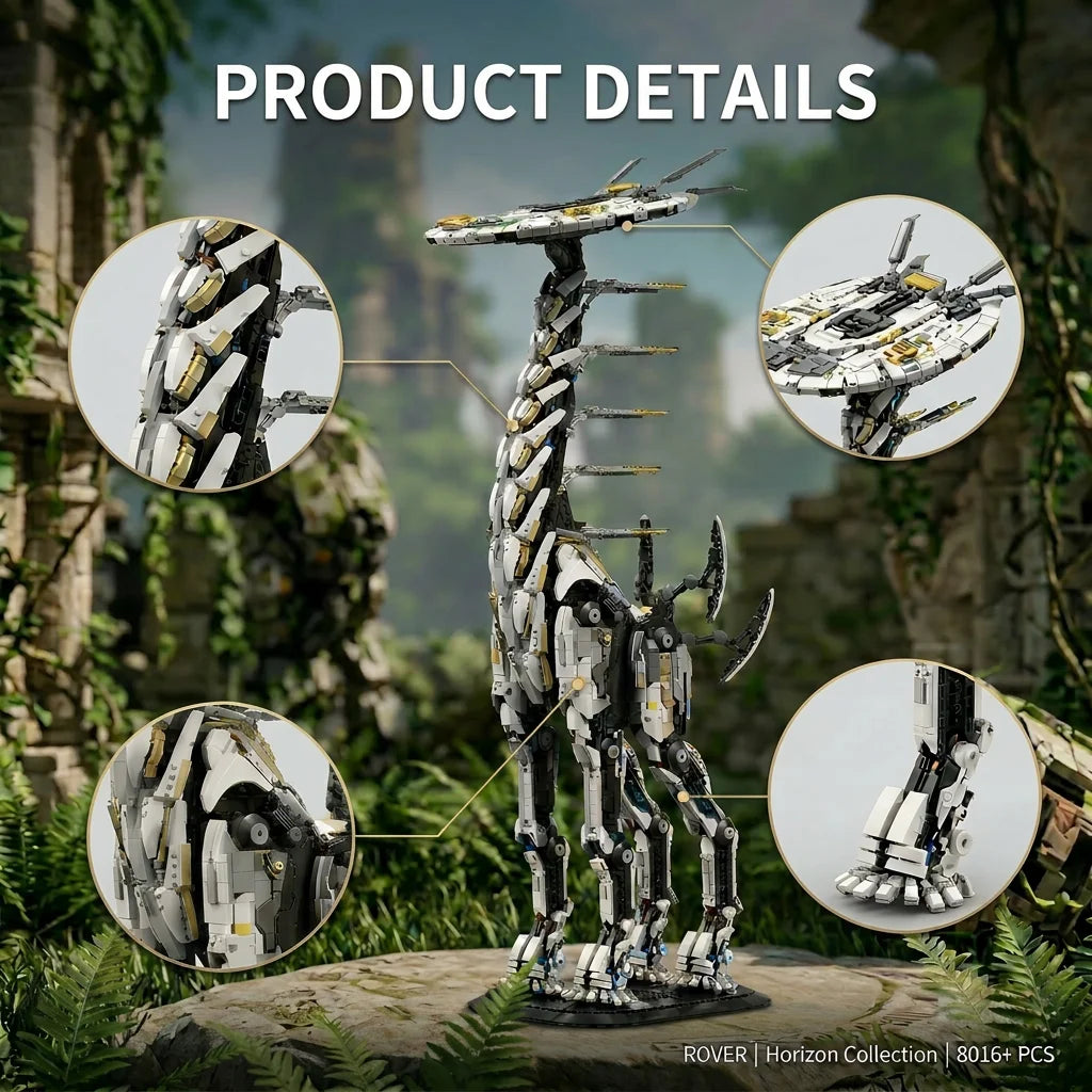 Barweer Dawned Horizon Giraffe Building Blocks Set Desktop Decoration
