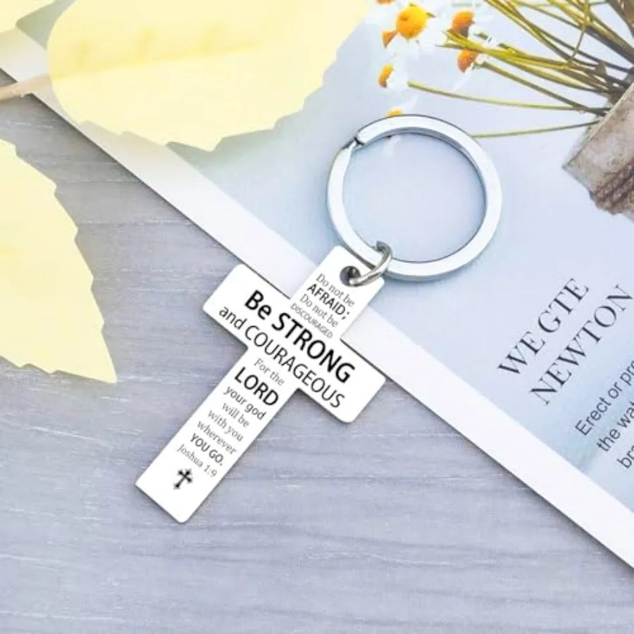 Cross Keychain Jesus Bible Verse Accessories For Christians