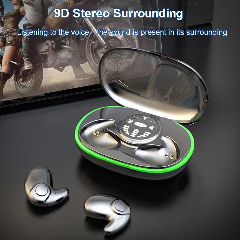 SHUKE Invisible Sleep Earphones Wireless Bluetooth Earbuds 5.3 Noise Reduction