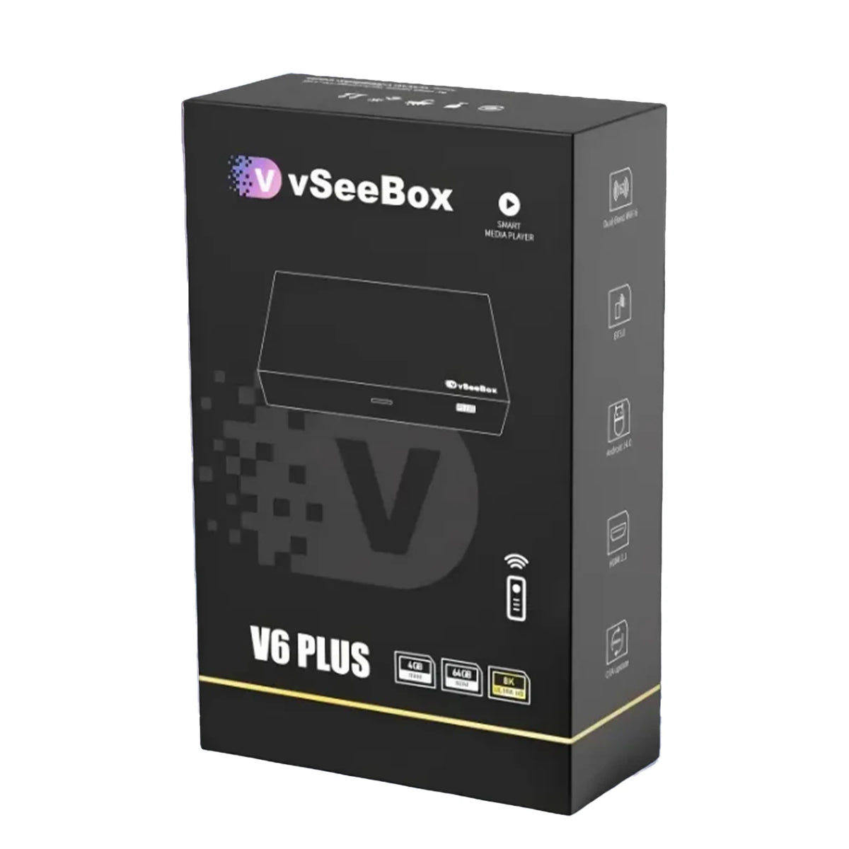 VSeeBox V6 Plus Android TV Streaming Box With Voice Control