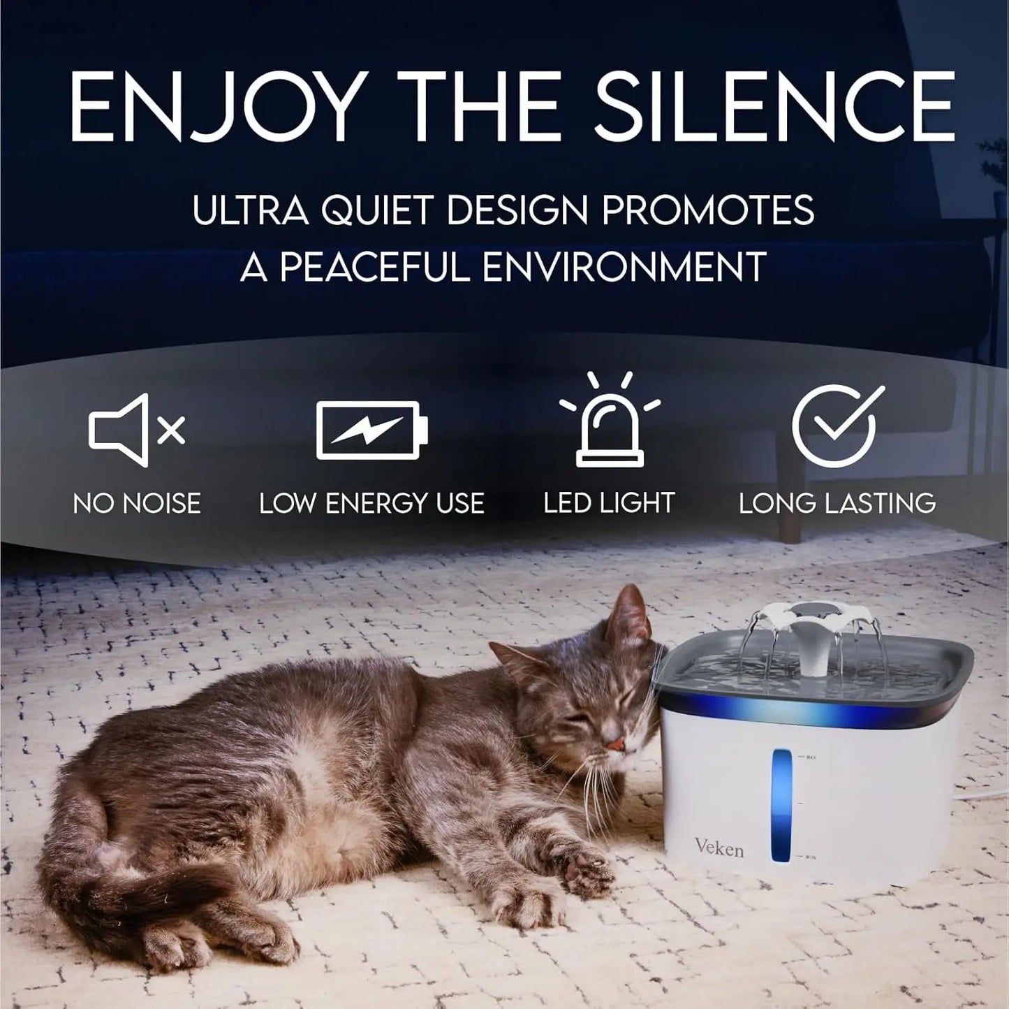 Award Winning Pet Fountain Automatic Water Dispenser With Filters