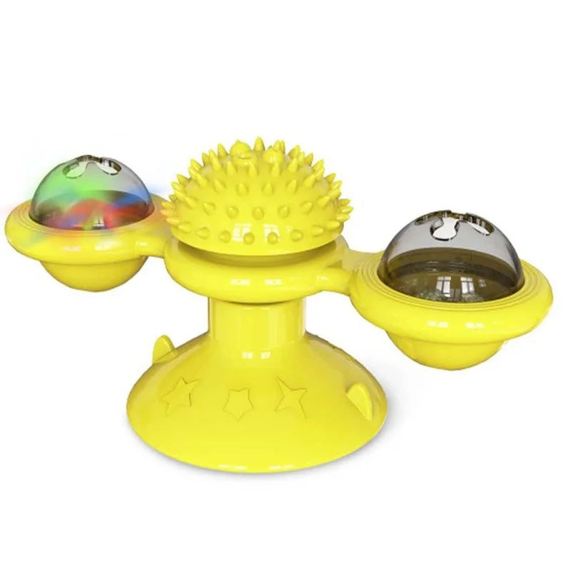 Windmill Cat Toy Interactive Puzzle Turntable For Cats