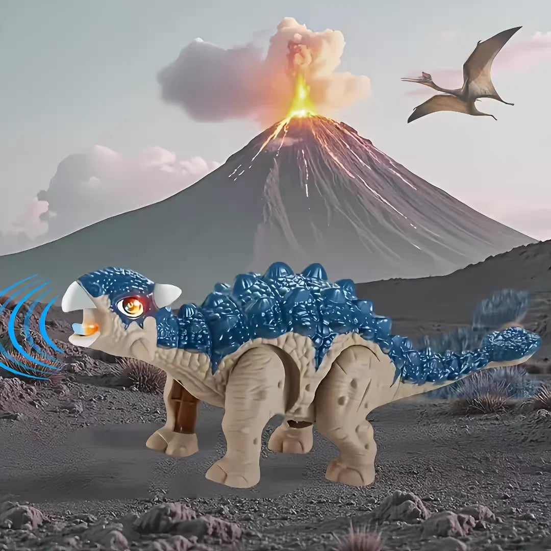 Walking Dinosaur Robot Toy With Lights and Roaring Sounds