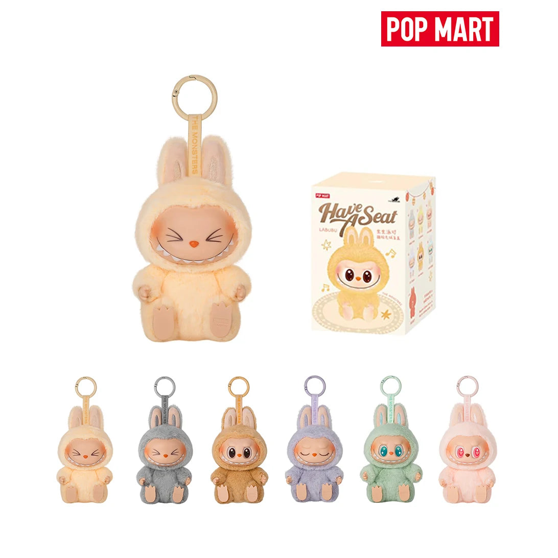 POP MART Labubu Blind Box 100% Authentic THEMONSTERS Sit Sit Party Plush Blind Box Gift- Sealed Mystery Box-Random Sealed Collec