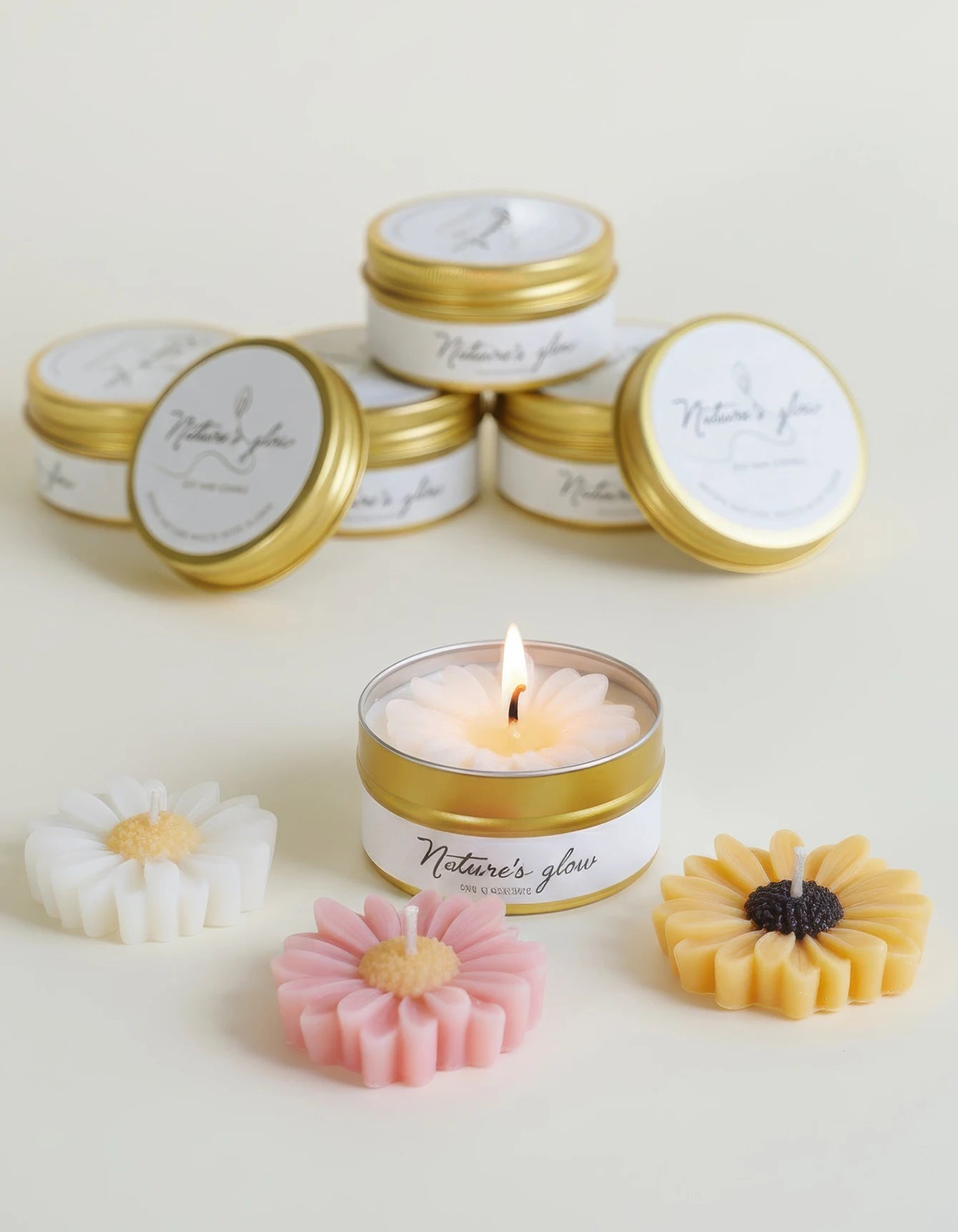 Chamomile Scented Soy Wax Candle Tin For Bedroom Decor