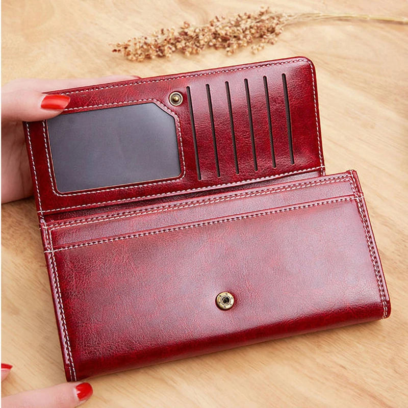 Women's PU Leather Wallet With Card Holder And Coin Pocket