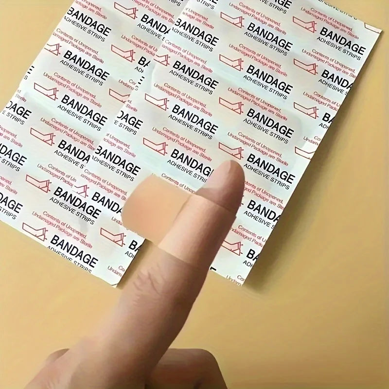 Disposable Fabric Bandages Breathable Skin Tone Plasters