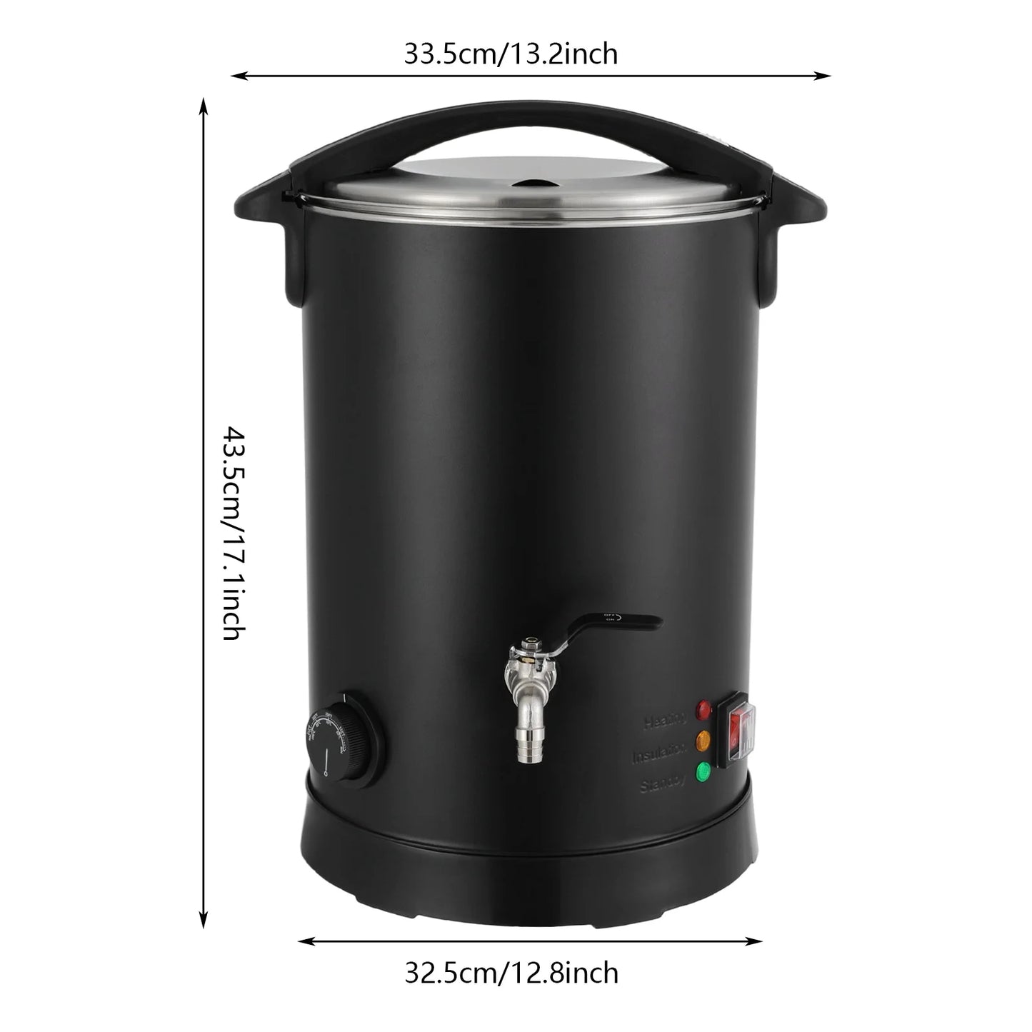 Electric Wax Melter 1100W Stainless Steel Candle Making Pot