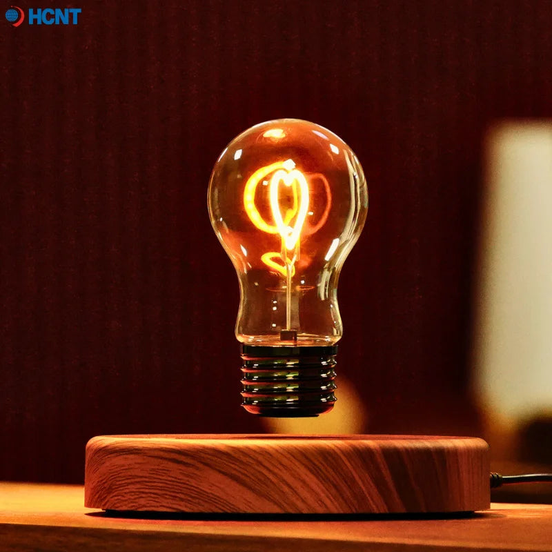 HCNT Levitating Bulb Lamp Magnetic Floating Desk Night Light Rotating