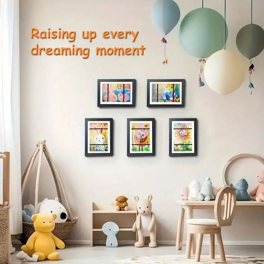 Magnetic Front Opening Art Display Frame For Kids Wall Decor